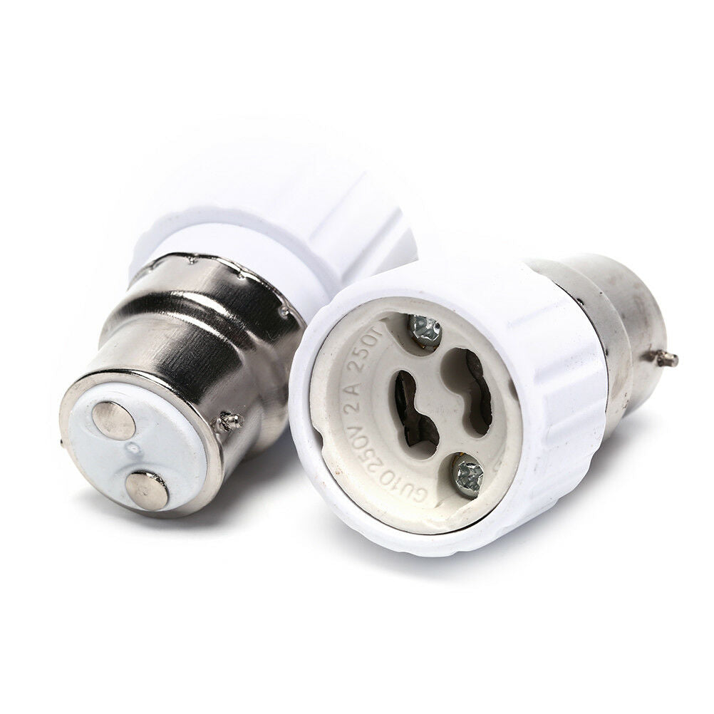 1pc B22toGU10 Socket Base Halogen CFL Light Bulb Lamp Adapter Converter Holde Kt