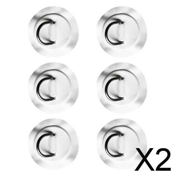 2X 6pcs Stainless Steel D- Pad Patch for Surfboard