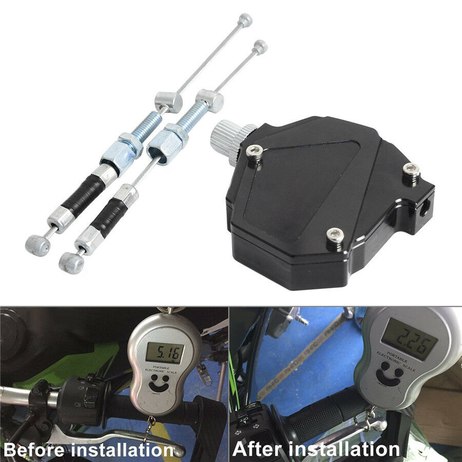 Universal CNC Stunt Clutch Lever Easy Pull Cable System For Motorcycle Dirt Bike