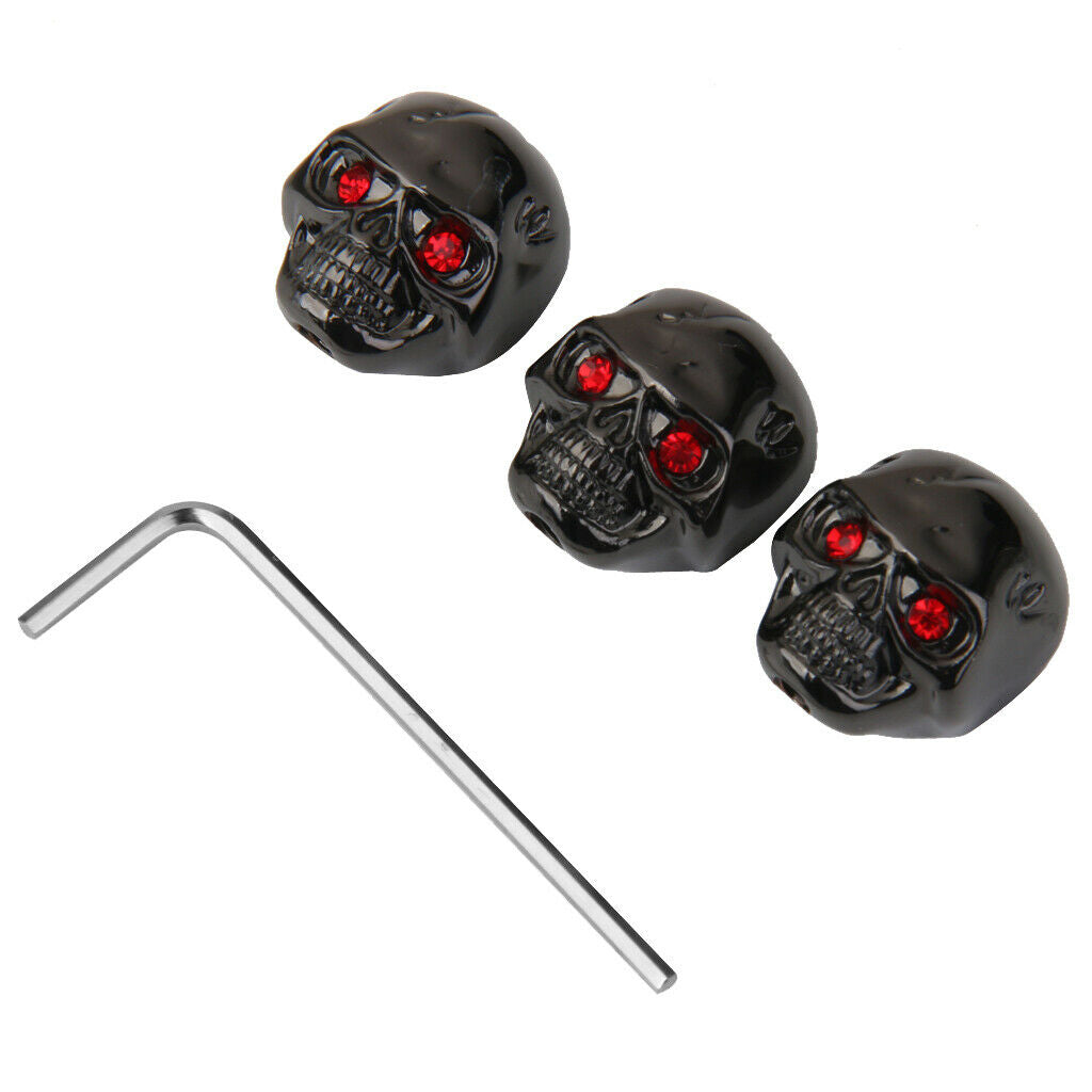 Electric guitar head 3 black metal volume knobs