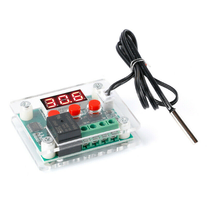 12V Red Light High Precision Digital Display Temperature Controller Module