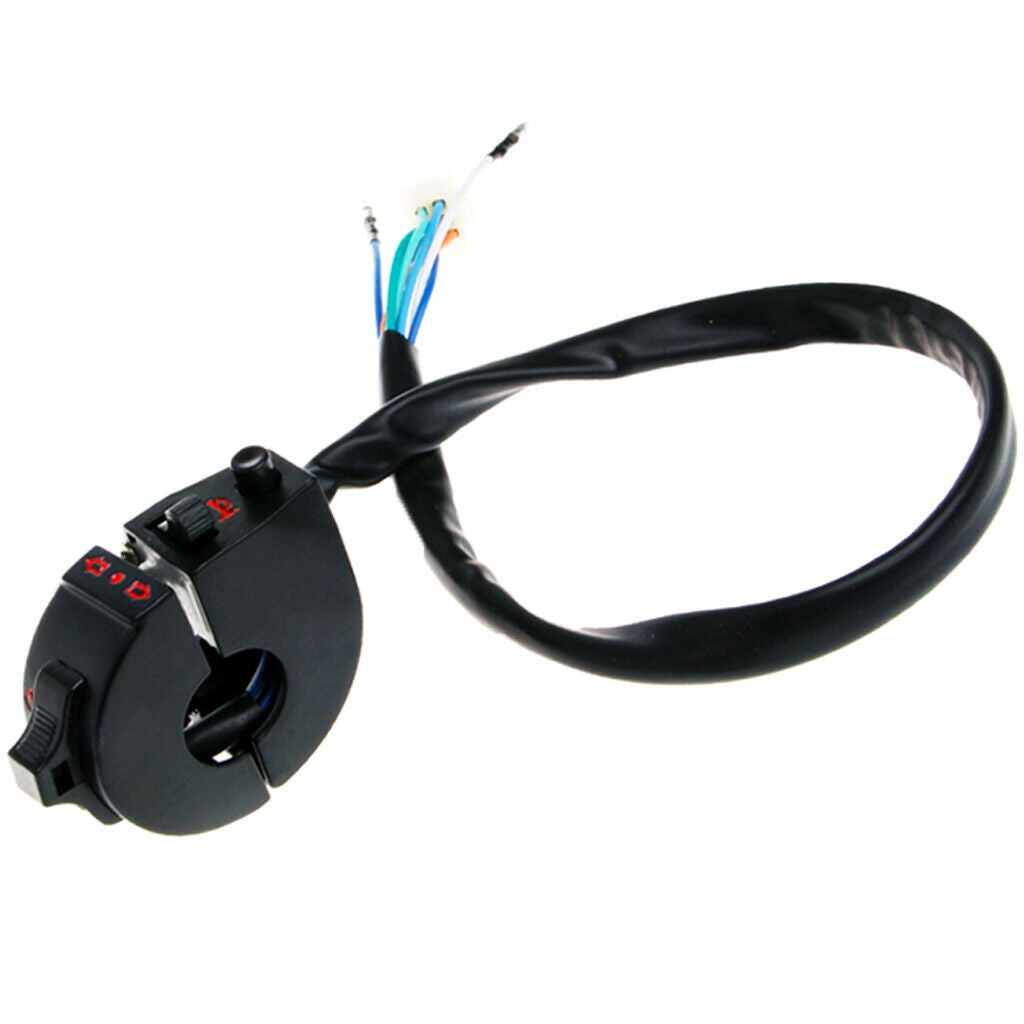 Handlebar Switch Block Lever Headlight Indicator Horn For  CG125, Black