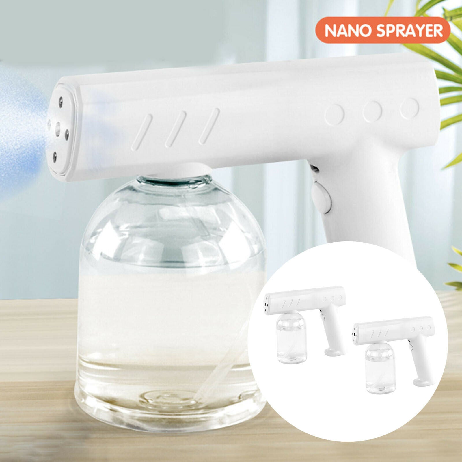 2PCS 300ML 500ML Portable Electric Nano Sanitizer Spray Fogger for Home Car