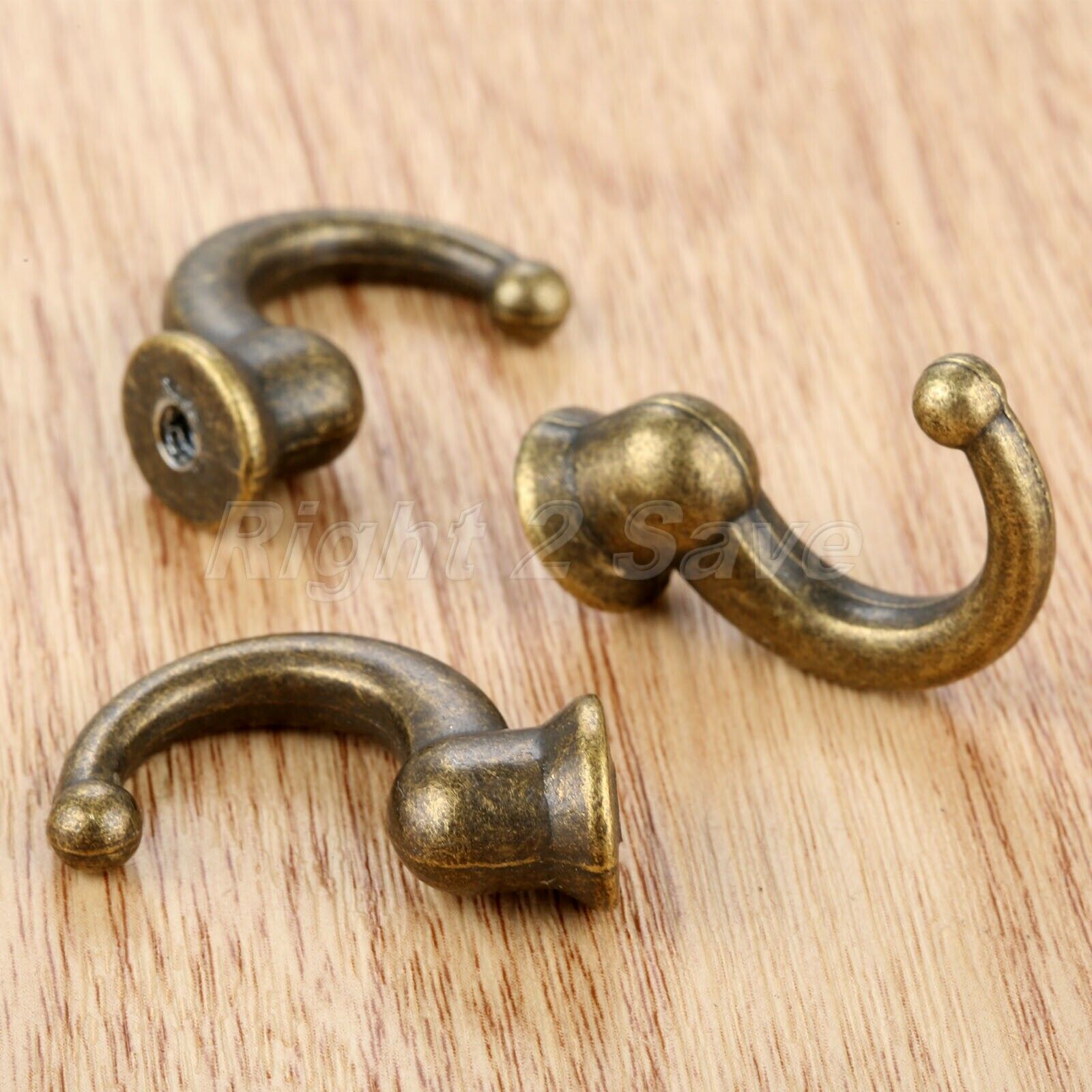 5pcs Wall Mounted Bathroom Kitchen Door Hook Towel Clothes Hat Hanger 11mm*29mm