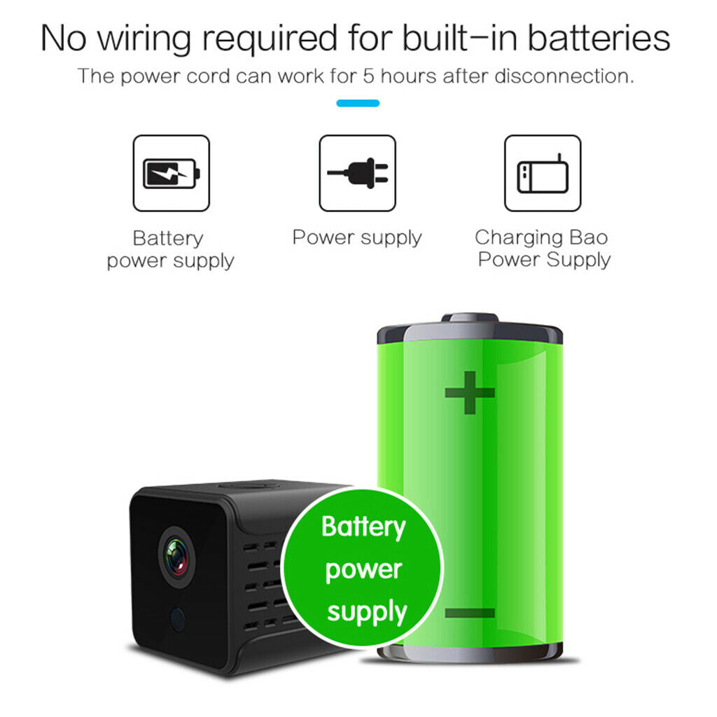 Home Security Camcorder Mini Camera Wireless 1080p Full HD WIFI IR Nanny Camera