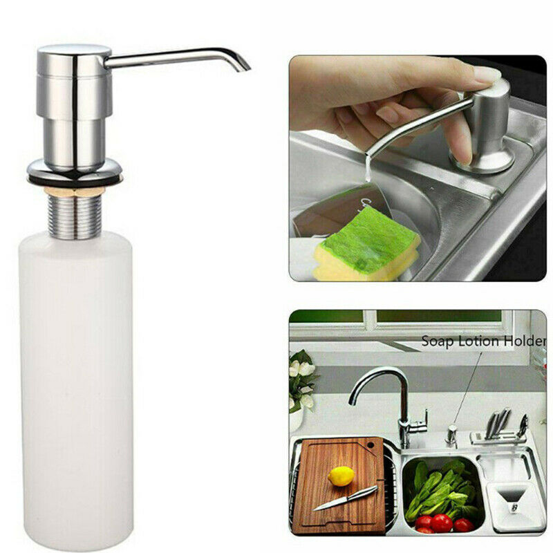 300ml Kitchen Sink Soap Dispenser Pump Head Liquid Bottle Organizer Conve.l8