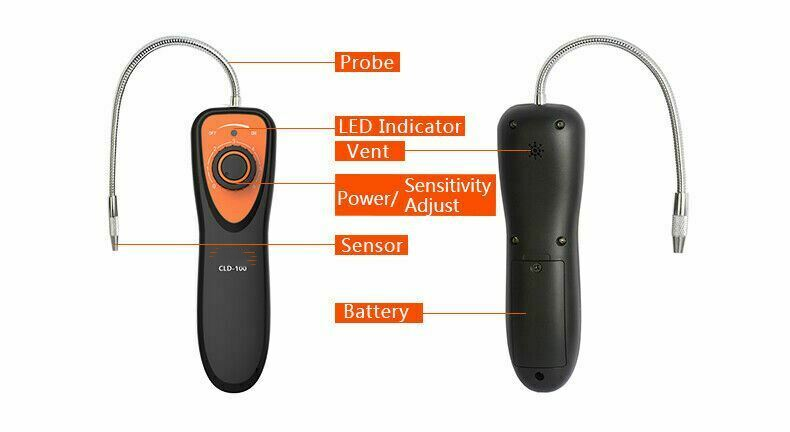 Hvac Leak Detector Elitech Cld-100 Refrigerant Halogen Leak Detector Cfcs Hcfc
