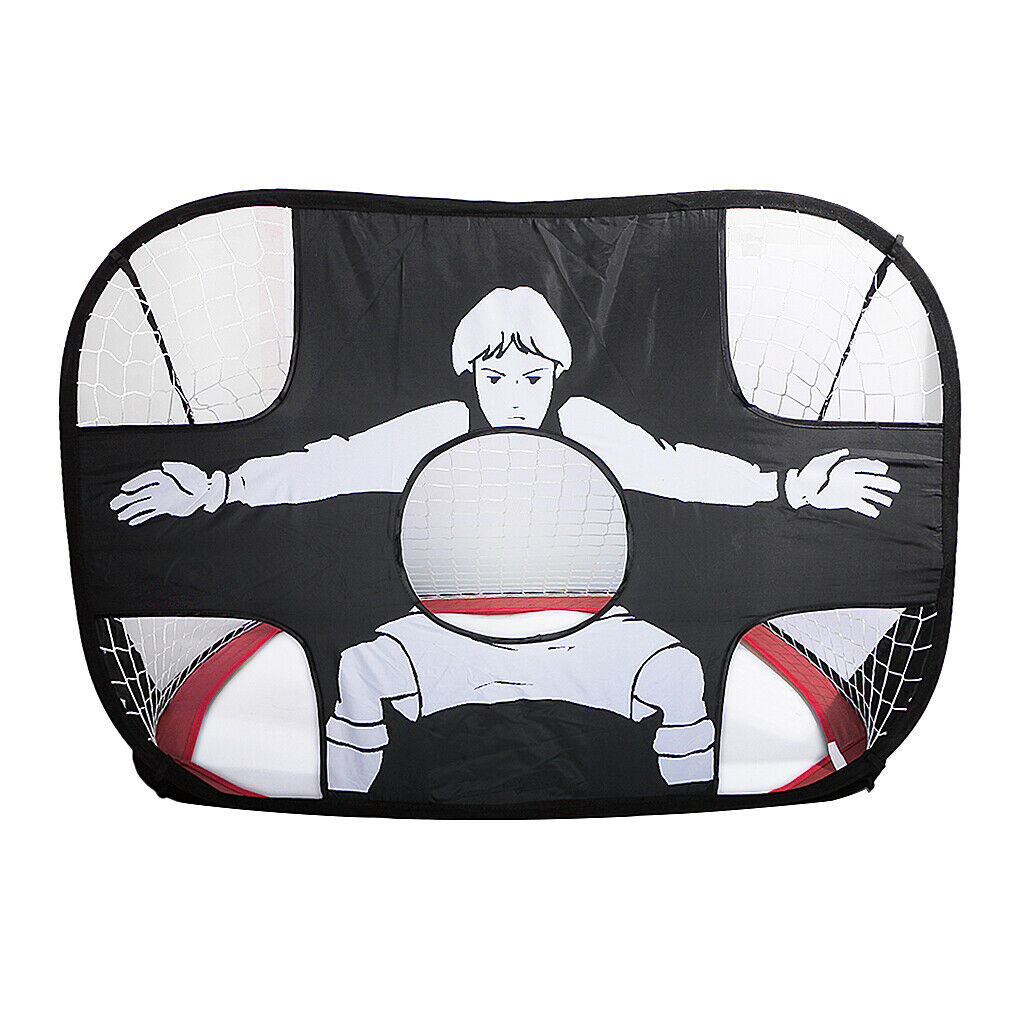 Foldable Portable   Up Target Training Football Soccer Goal Red