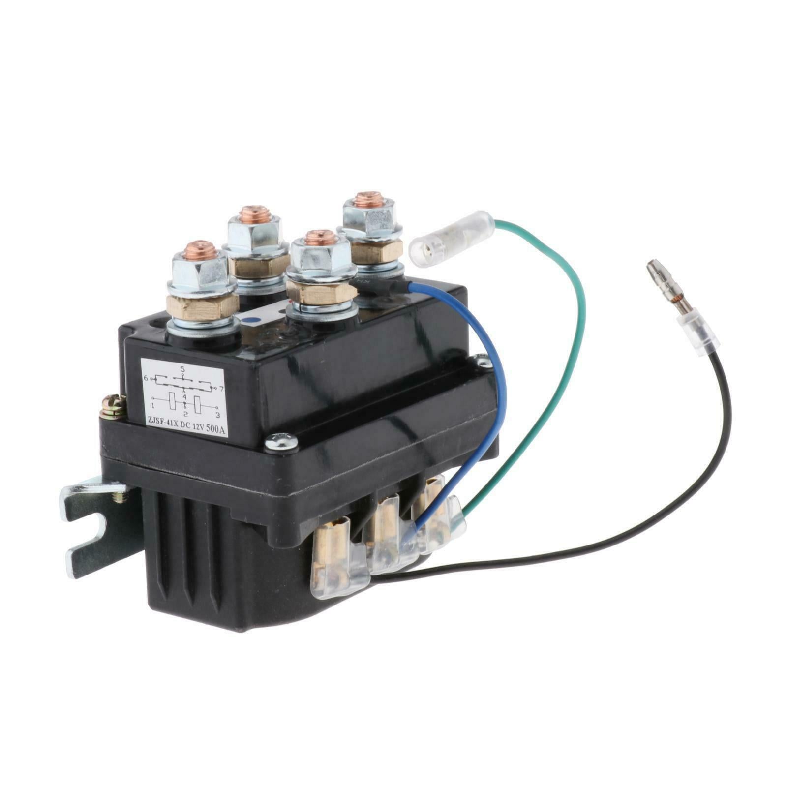12V Winch Solenoid Relay Replaces for ATV 6 Protecting Caps Accessories