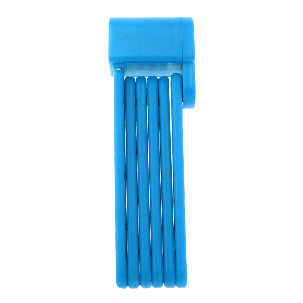 Safety Bike Bicycle Foldable Lock   Anti-theft Chain Link Locks Blue