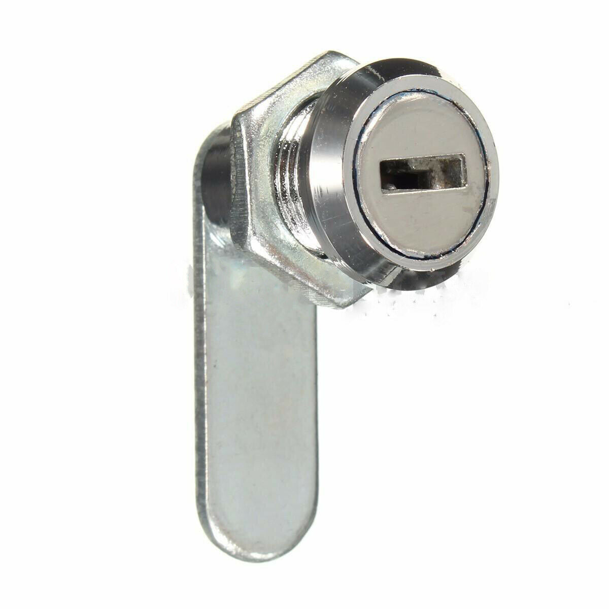 16mm  Cam Lock Cabinet Mailbox Drawer Cupboard Locker +2 Keys