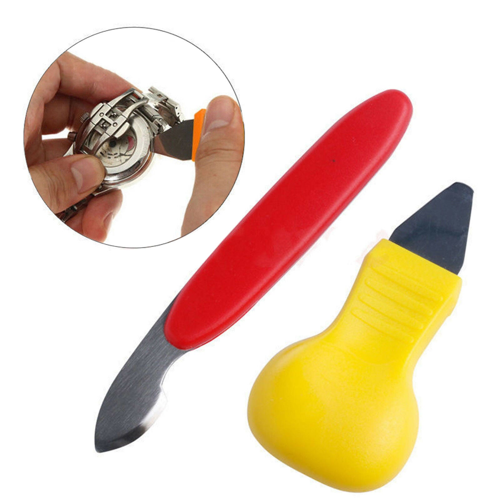 Steel Watch Back Case Cover Remover Battery Opener Pry Lever Snap Repair Tools