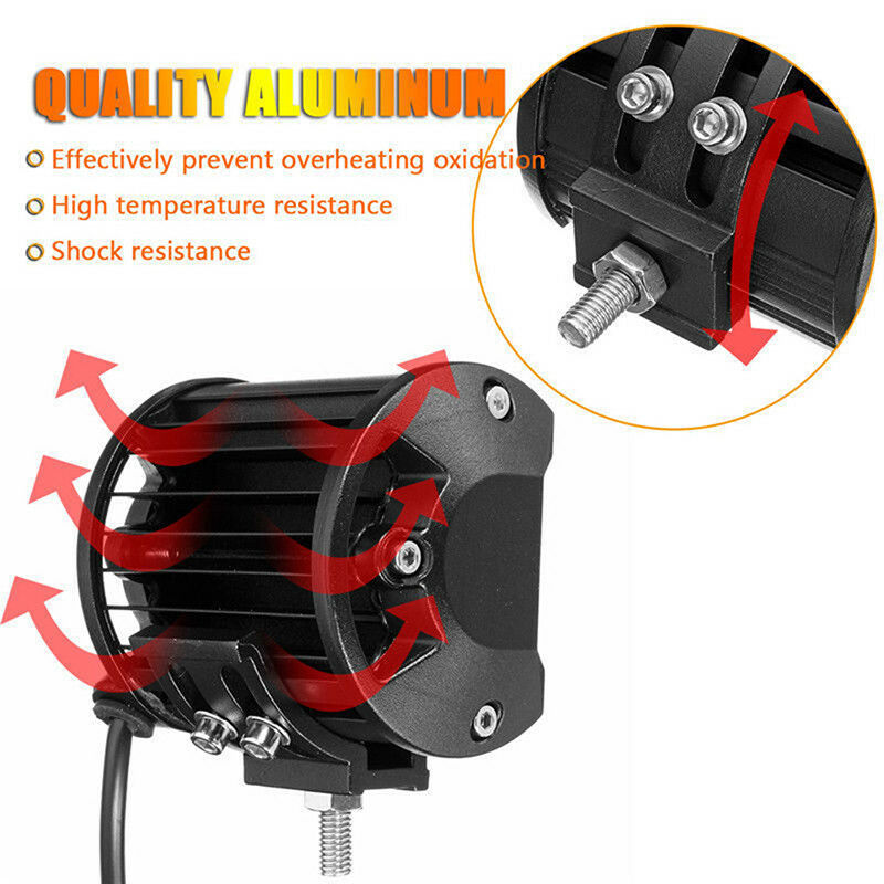 4" Inch 60W 20LED Work Light Flood Spot Combo Offroad Driving Fog Lamp Boat S XC