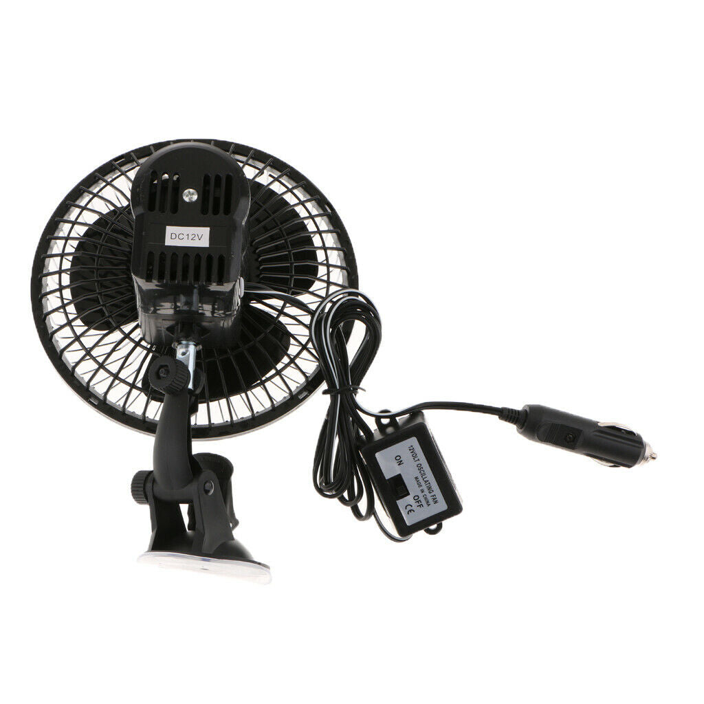 Premium 360 ° Universal Car 12V 80W 6 Inch Electric Cooling Fan