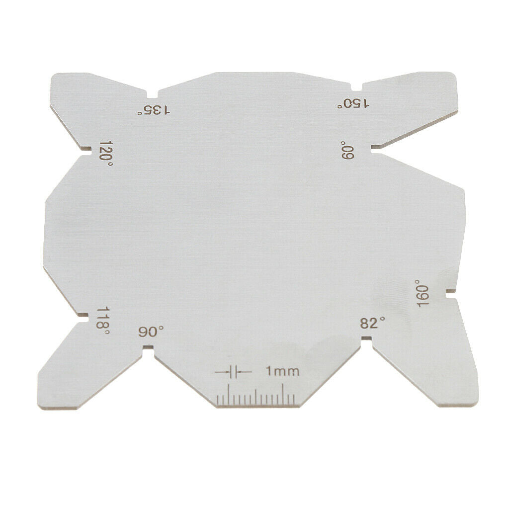Universal Stainless Steel Drill Grinding Gauge 60 70 90 118 125 Degree Perfect