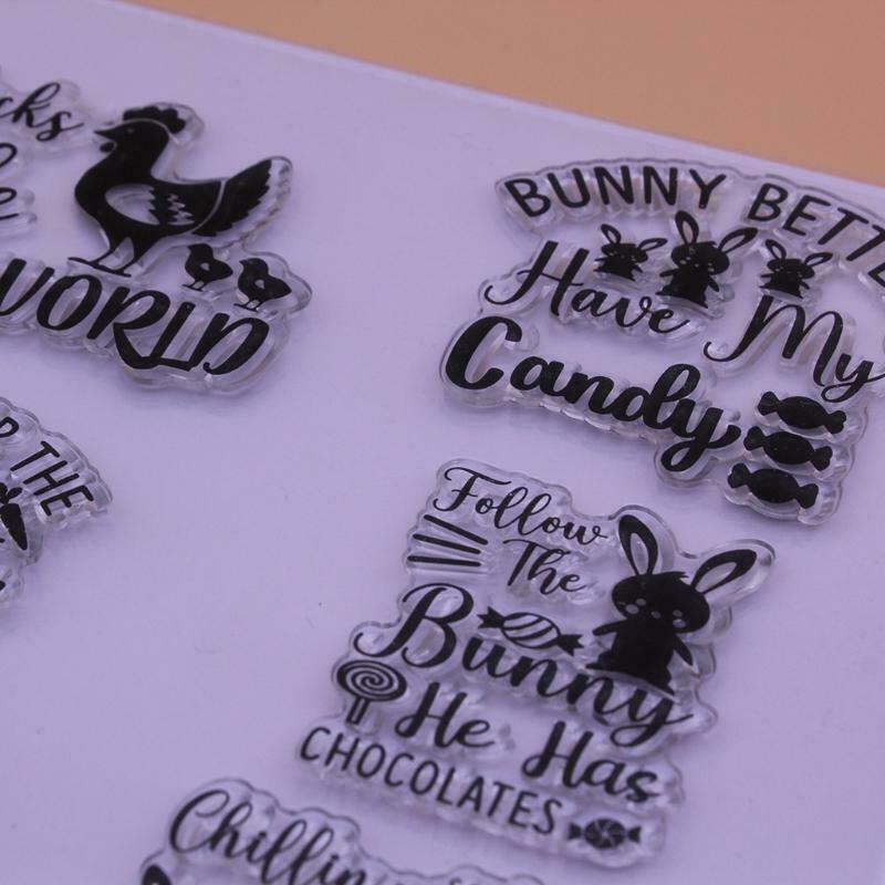 Easter Bunny Chicks Silicone Clear Seal Stamp DIY Scrapbooking Embossing Photo