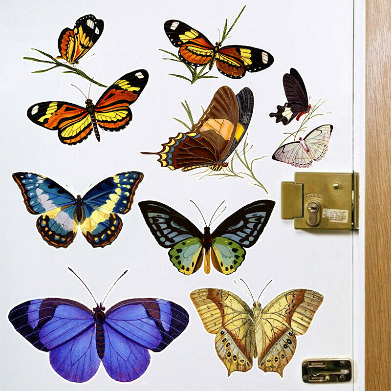 Flying Butterfly Stickers Decals for Water Bottle Cards Laptop Luggage DIY Decor