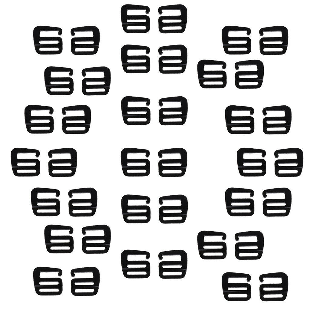 40x 1in G Hook Outdoor Webbing Buckle Quick Release for Backpack Strap Belt 25mm