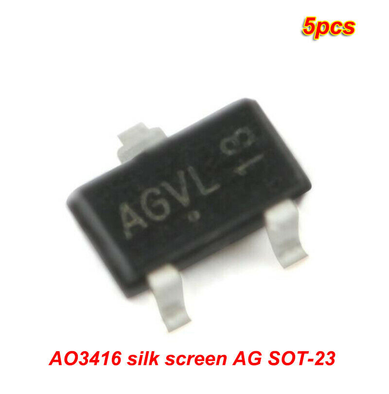 AO3416 silk screen AG SOT-23N channel 20V/6.5A MOSFET Field effect transistor