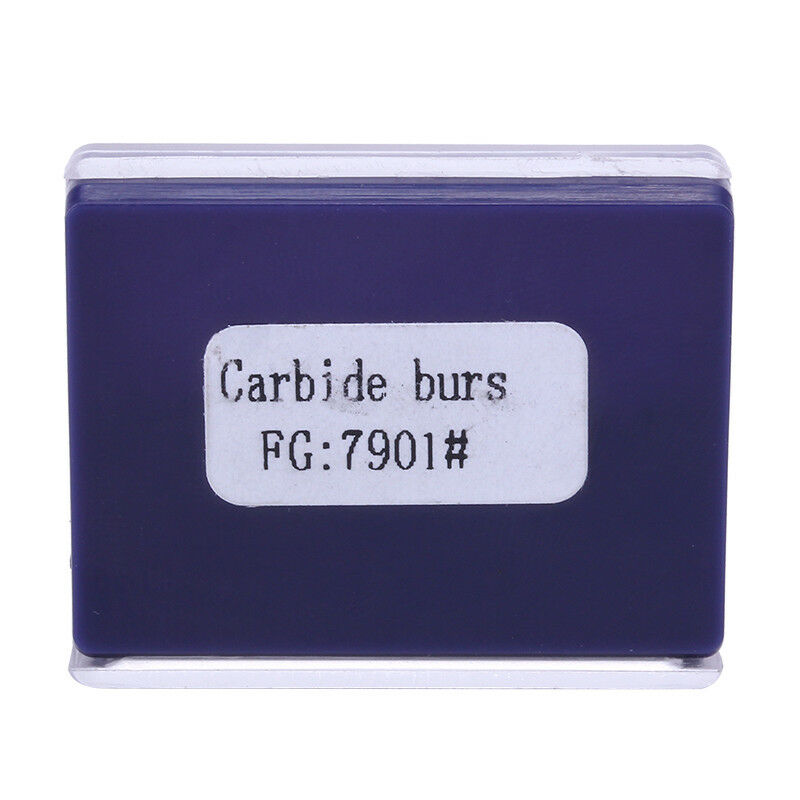 3 Box Dental Tungsten Steel Carbide Burs Titanium Coated FG7901 （Friction Grip）
