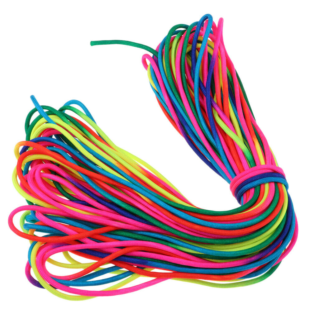 Rainbow Paracord Climbing Rope Parachute Cord Sports String 7 Inner Core Strand