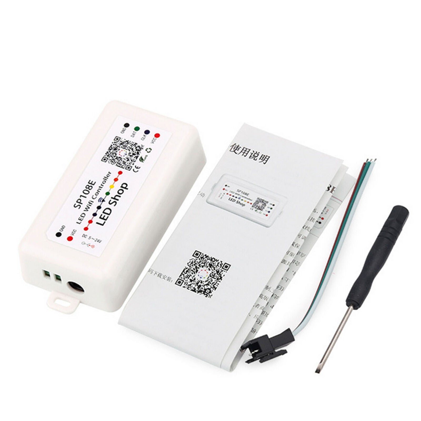 SP108E Wireless Bluetooth Controller APP WS2811 WS2812B WS2801 SK6812 APA10 X2Y4