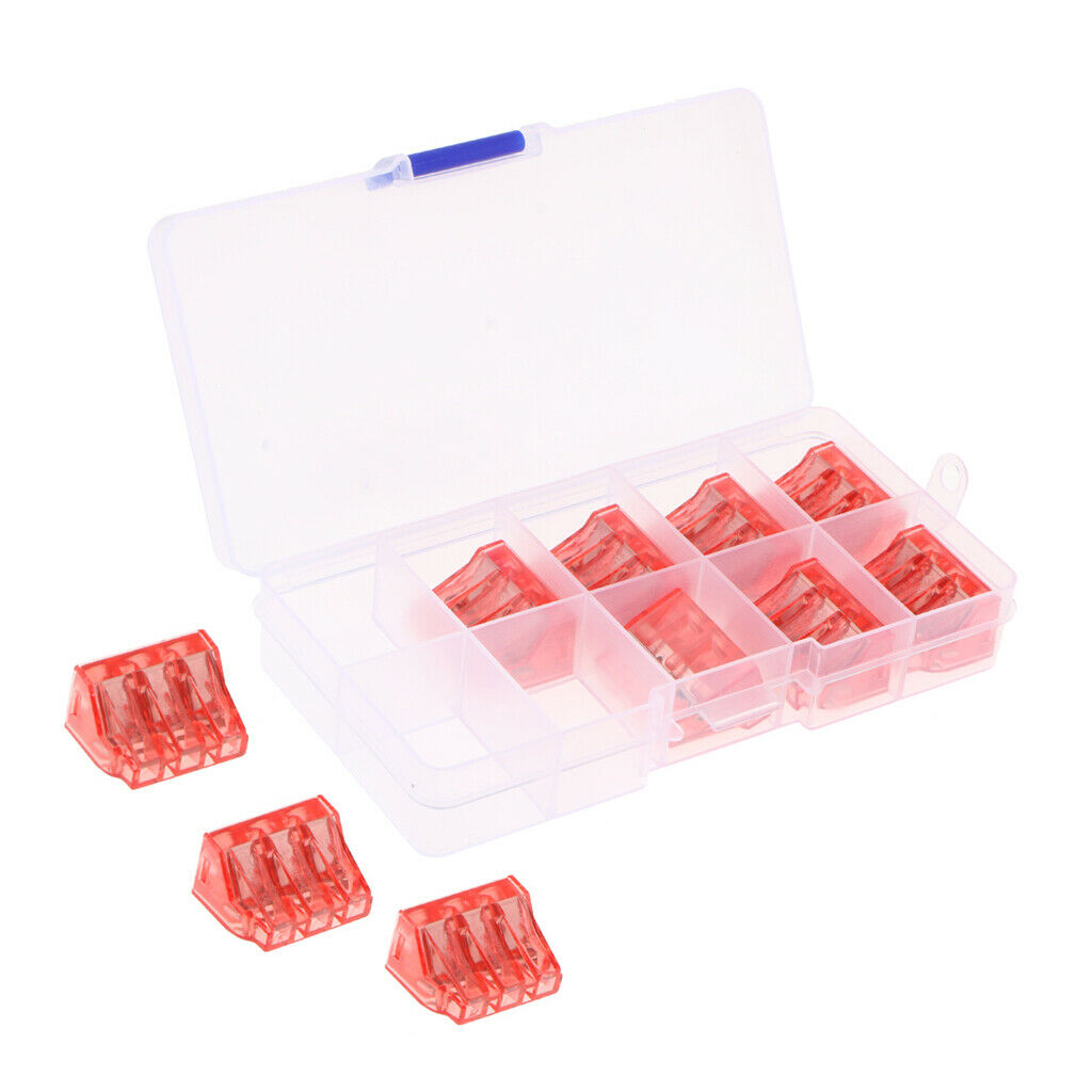 VSE-103DCH 3 Pole Electrical Clamp Wire Cable Lead Connector Terminal Block