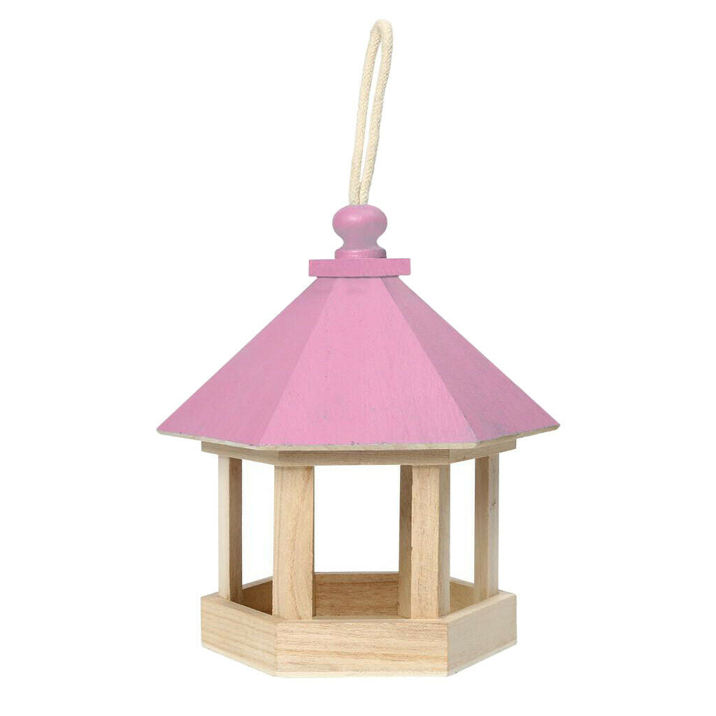 Homes Garden Bird Feeder Wildbird Essentials Handmade Wooden Outdoor Patio Yard