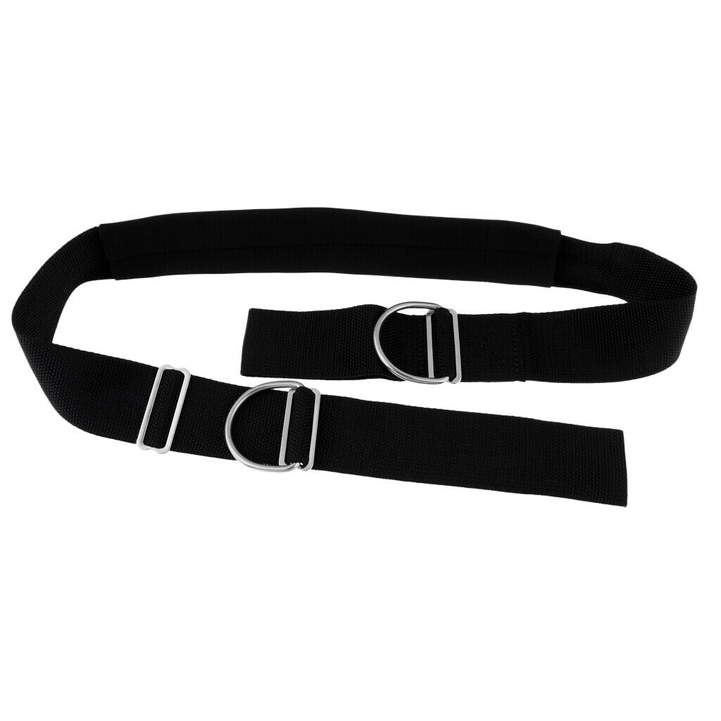 Dive Harness Adjustable Crotch Strap with D-rings for Technical Scuba Divers