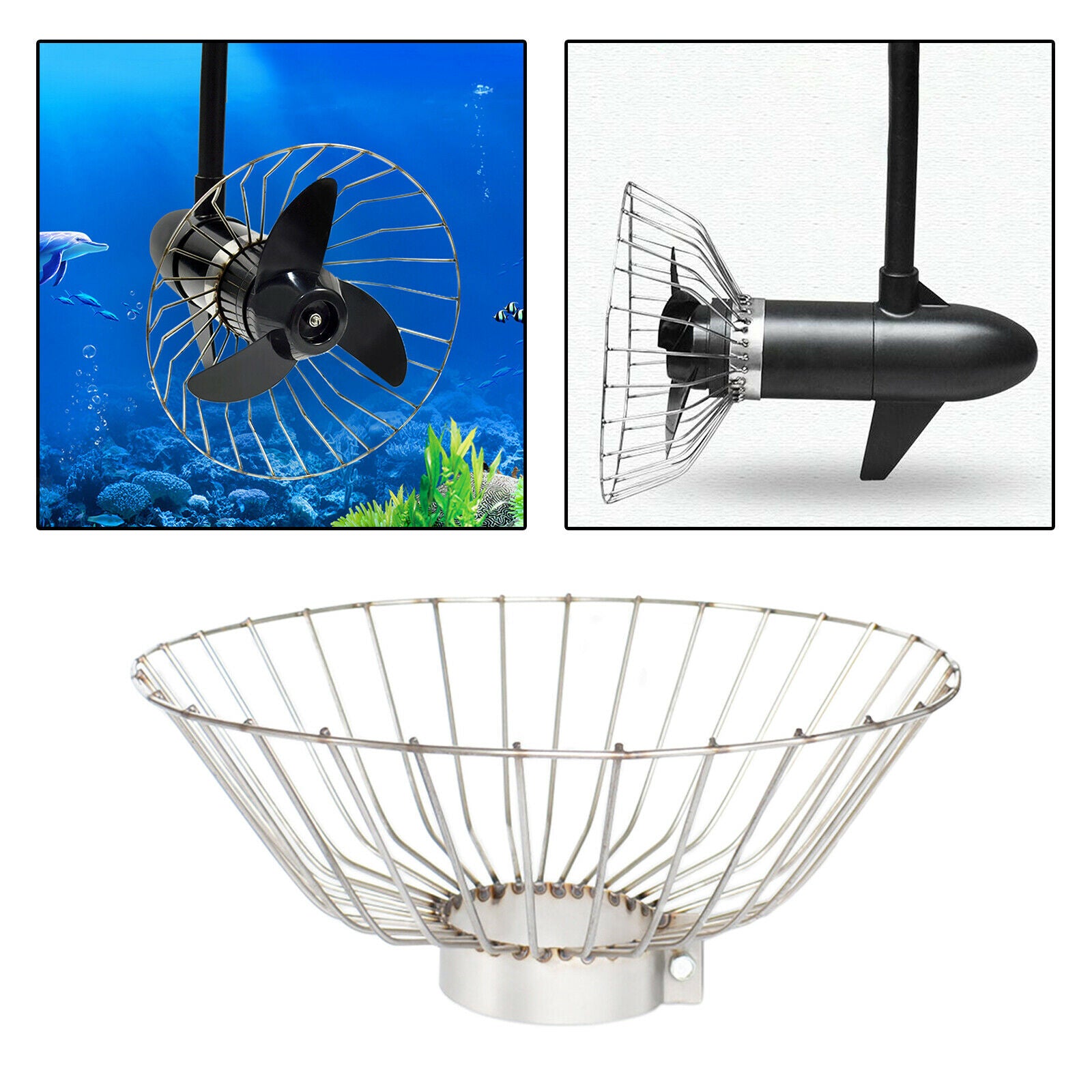 Propeller Safety Net Cover Guard Dinghy Propulsion Trolling Motor Cage