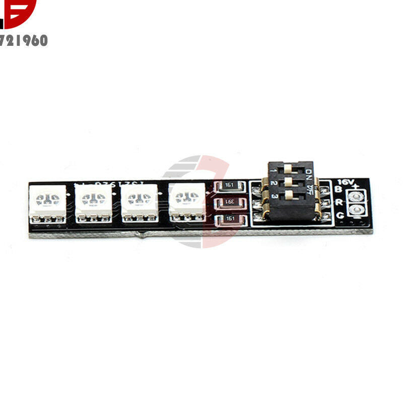 4PCS 16V RGB 5050 LED Lamp Panel 4S Lipo 7 Colors Switch For RC Drone FPV Racing