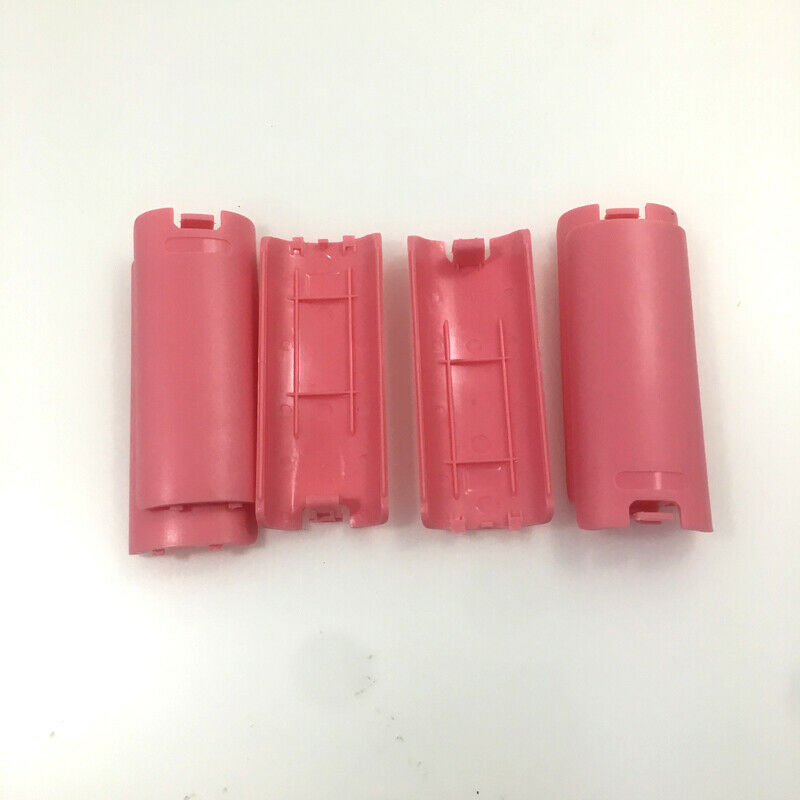 2PC Pink Replacement Battery Shell Cover Case For Nintendo Wii Remote Controller