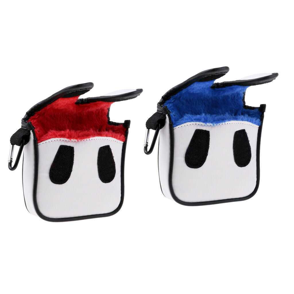 Premium Square Golf Mallet Putter Head Cover Club Protector Headcover Blue