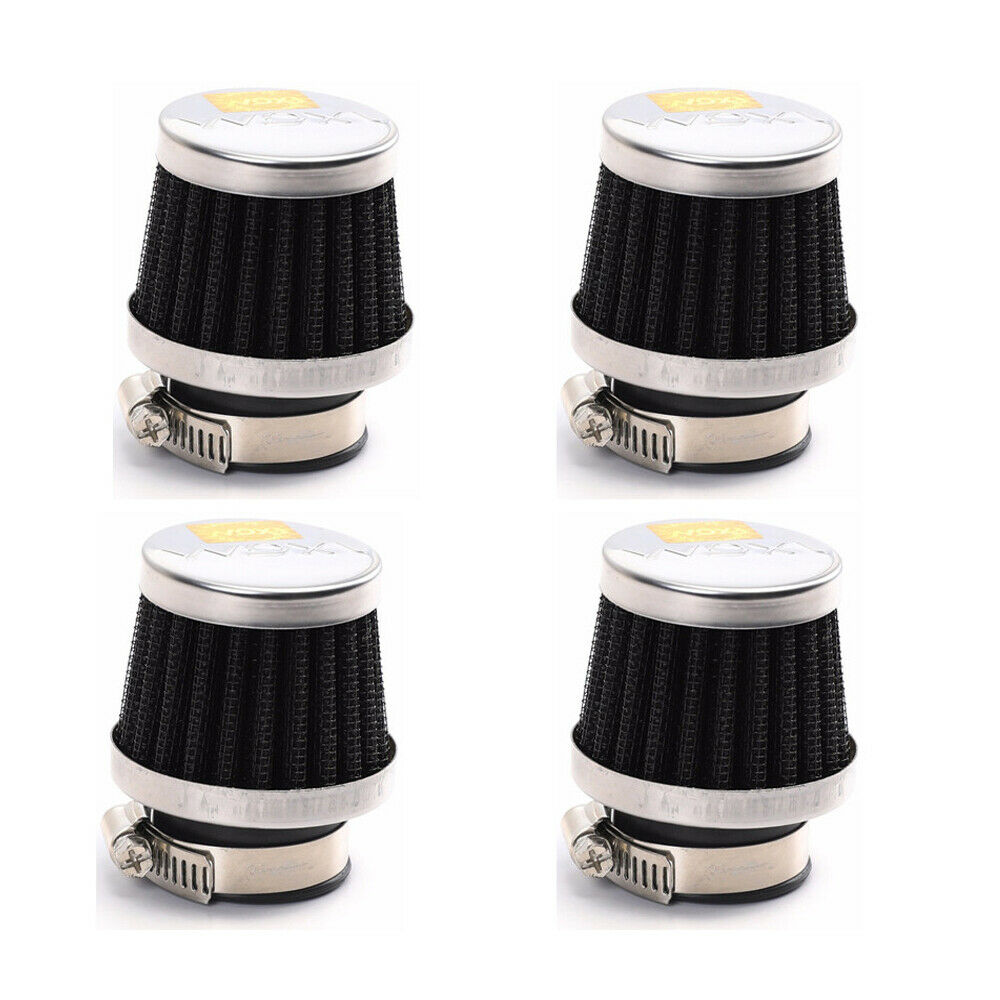4 Pack 28mm Air Filter Pod For Motorcycle Scooter ATV Dirt Bike Go kart Buggy