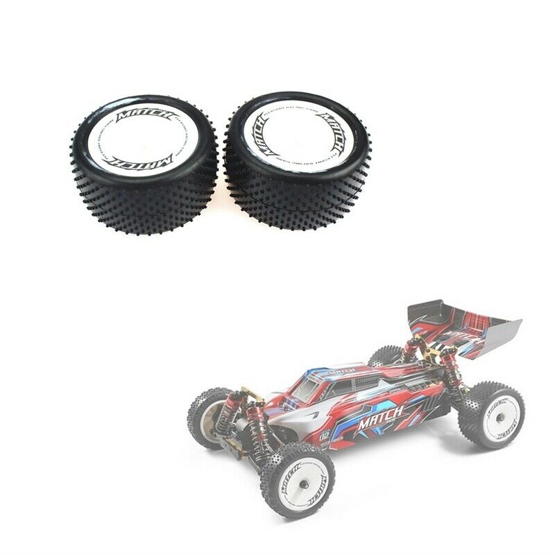 2Pcs Rear Wheel Tires Tyre 104001-1883 for Wltoys 104001 1/10 RC Car Upgrade PS8