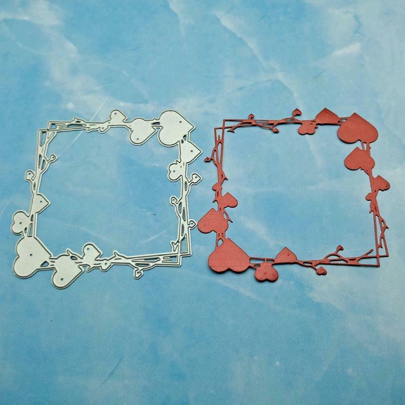 Heart Frame Metal Cutting Dies Stencil DIY Scrapbooking Album Paper Card Mold