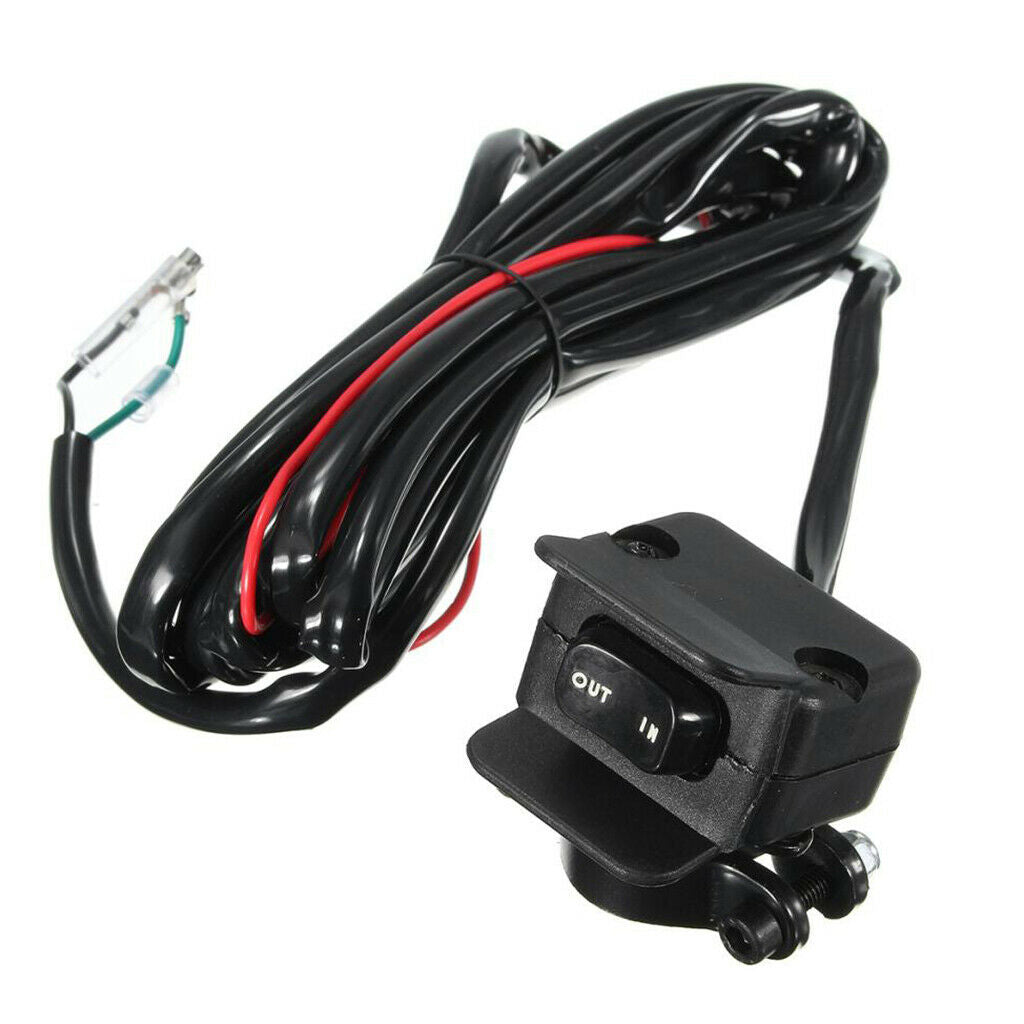 Winch Rocker Switch Handlebar Control Line Universal for Motorcycles