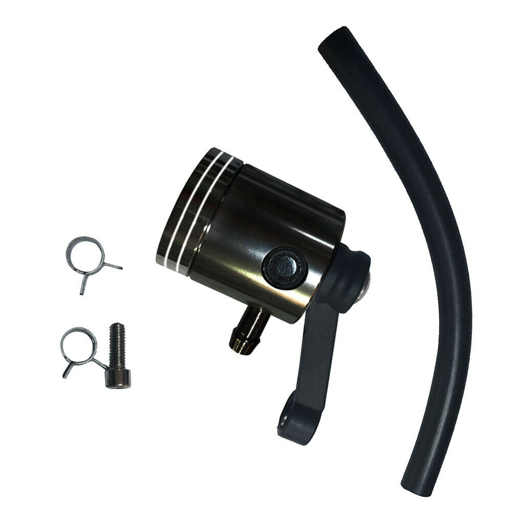 Motorcycle Brake Master Cylinder Fluid Reservoir Clutch Tank Oil Cup Black