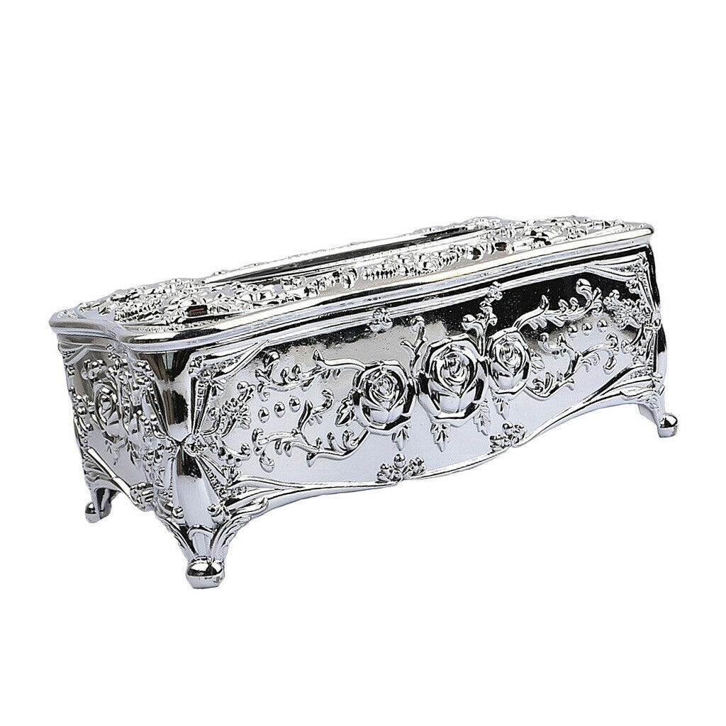 European Ornate Retro Tissue Box Napkin Cover Holder Car KTV Decoration
