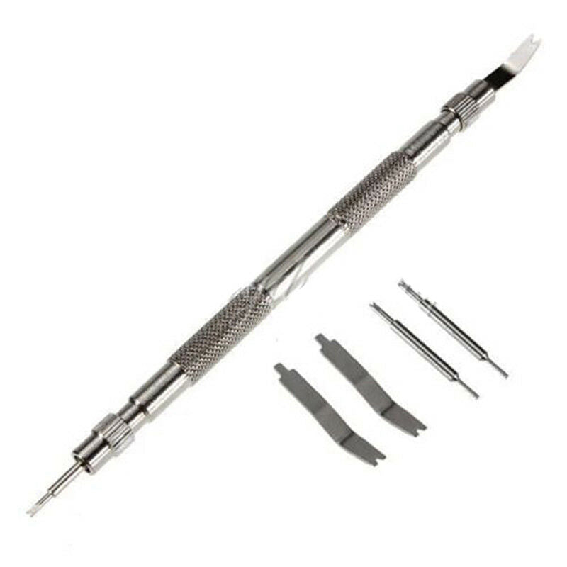 Metal Watch Band Strap Spring Bar Link Pin Remover Repair Remova Tool w/4TipJ Kt