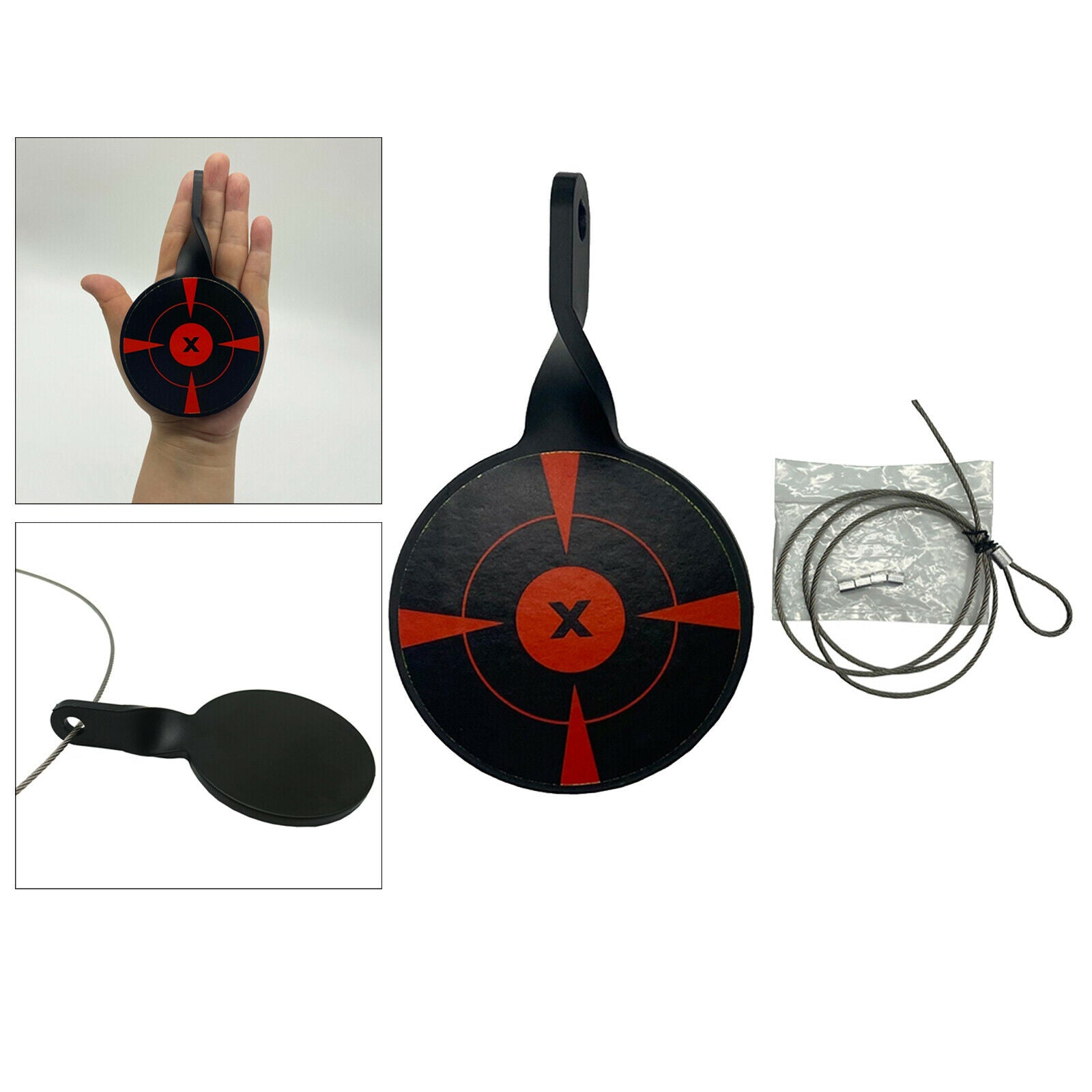 Sturdy Spinner Target Plate Round 3inch Resetting Targets Hunting Training