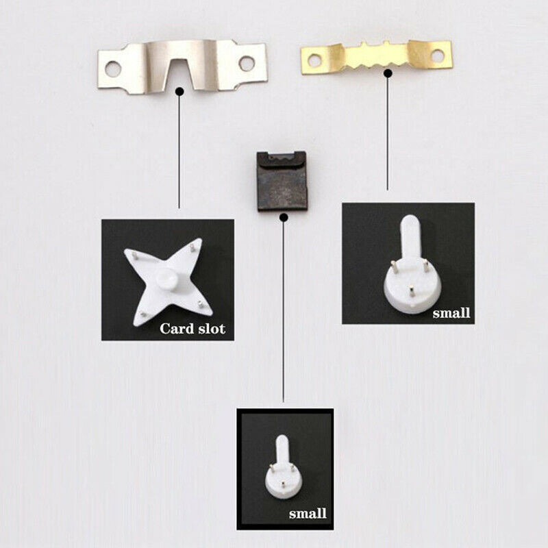 1 Set  Picture Frame Hook Seamless Needle Clock Photo Frame Nail  Wall Ho.l8
