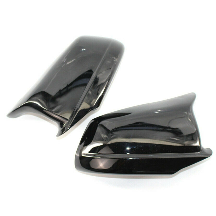 Glossy Black Door Side Wing Mirror Cover Cap For BMW 5Series F10/F11/F18 2011-13