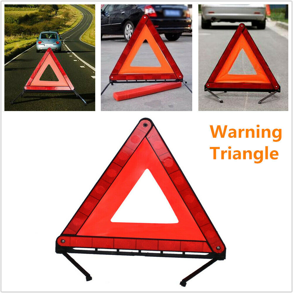 Car Warning Triangle Emergency Reflector Sign Road Safety Kit Parking Reminder