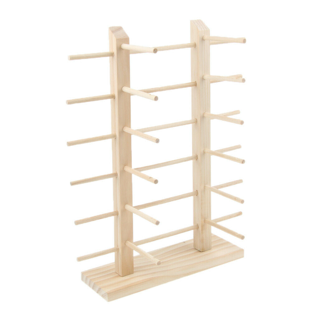 4 Packs 3/4/5/6 Tiers Wooden Glasses Sunglasses Display Stand Storage Rack