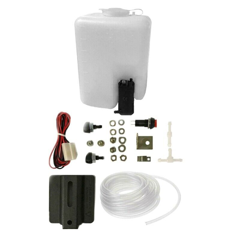 12V Wind Screen Window Washer Windscreen Wash with 1.2L Bottle Pump Wi s X9D2