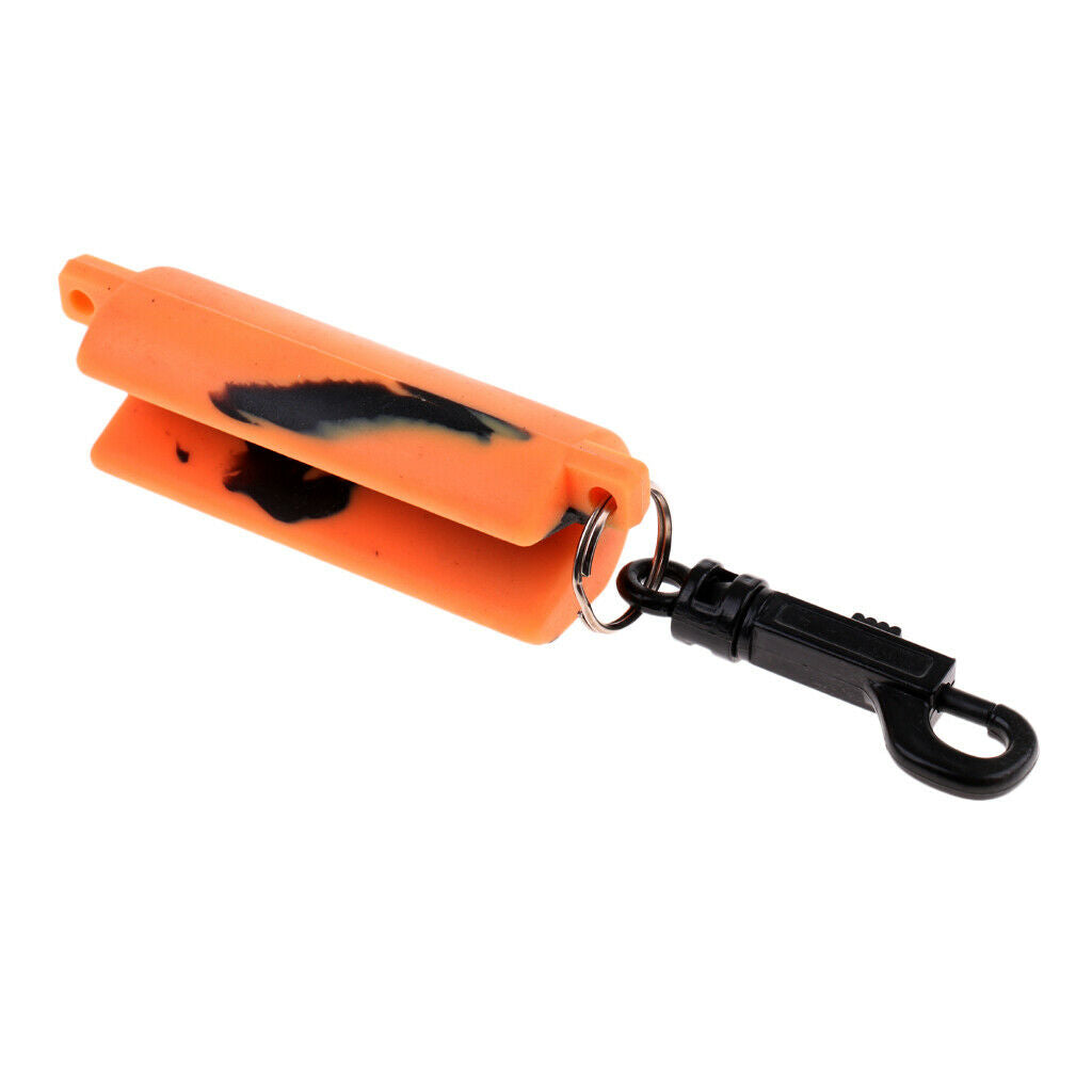 Archery Molded Silicone Arrow Puller Gripper with Belt Clip Orange+Black