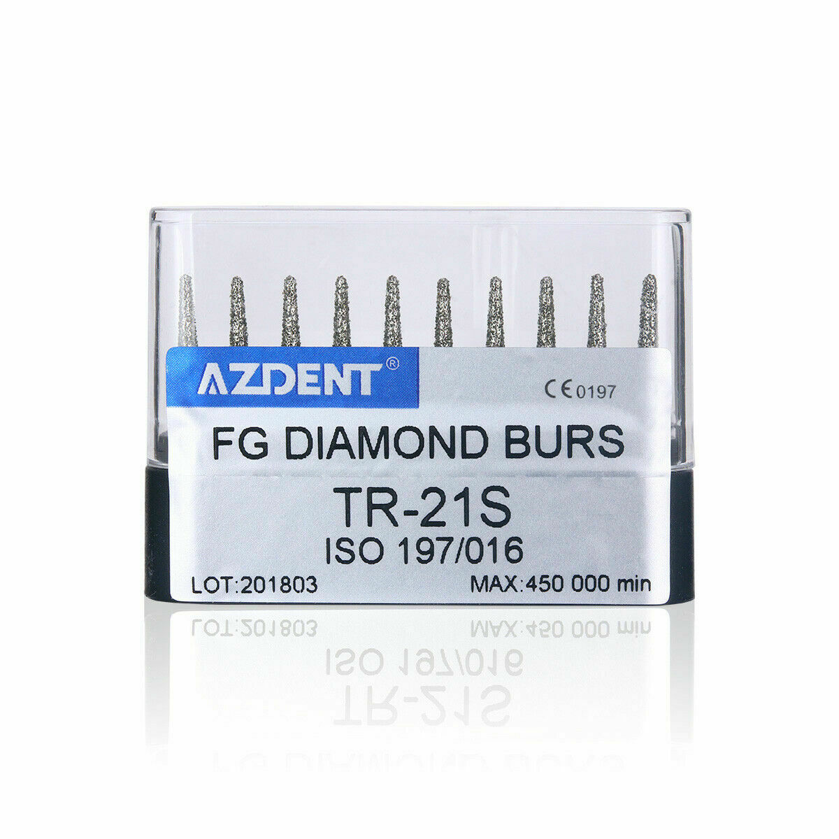 50 X Dental Diamond FG Burs Cavity Preparation Kit TR--21S 10pcs/Pack AZDENT