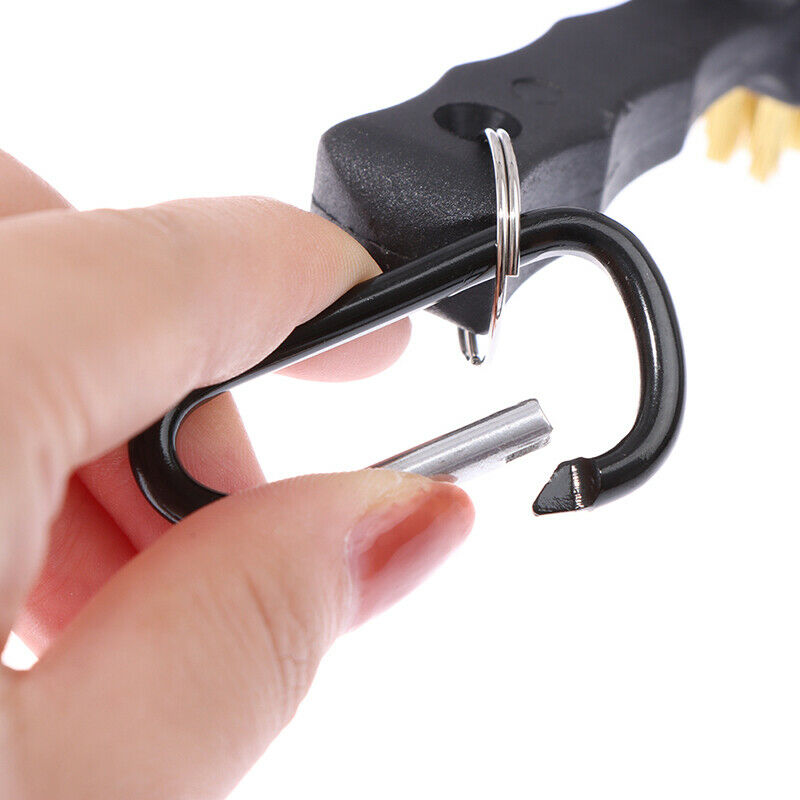 Golf Club Cleaning Brush Tool Retractable Zip Wires 2 Sided Nylon Accesso.l8