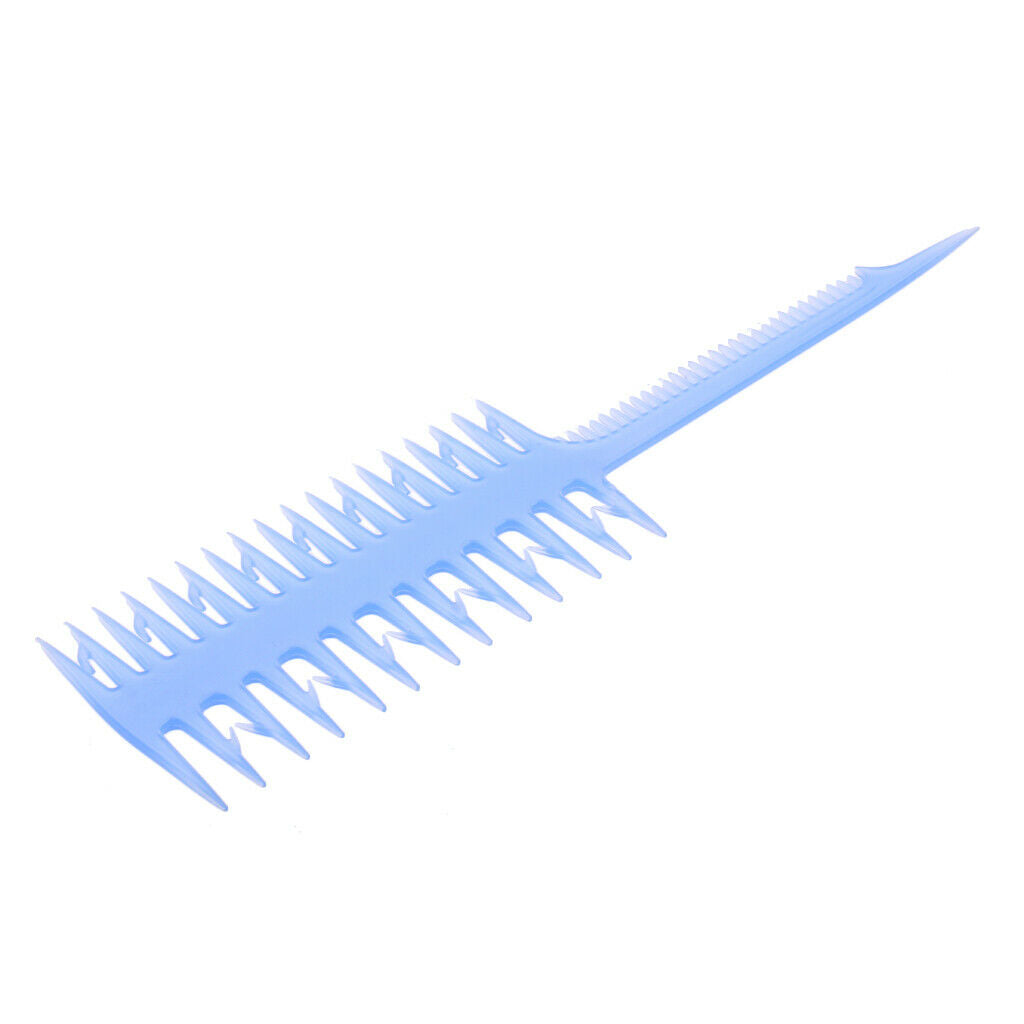 2 in 1 Hair Coloring Dye Brush Weave Highlighting Salon Fine Tooth Comb Light